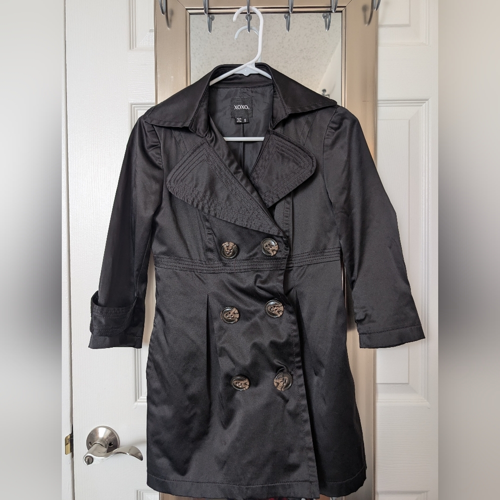 XOXO Black 3/4 Sleeve Jacket S